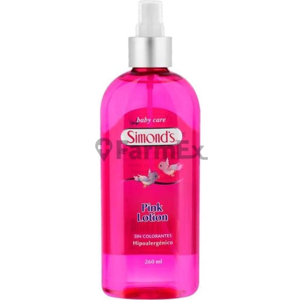 Simonds "Pink Lotion" Hipoalergénico x 260 mL Farmex-Fonasa-Persistente